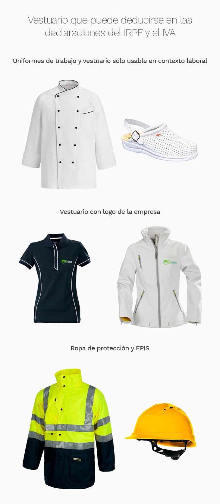 Vestuario de trabajo